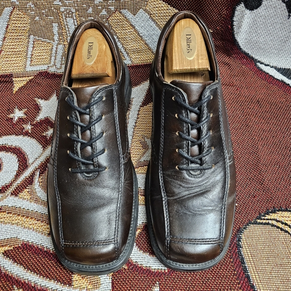 GBX Agent Mens 9 M Oxford Comfort Shoes Brown Low Top Lace Up Square Toe Leather main image 9